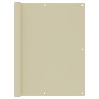 VidaXL Balkonscherm 120x600 cm oxford stof crème
