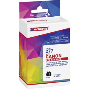 Edding Inktcartridge vervangt Canon PGI-525BK Doppelpack Compatibel Zwart EDD-277 18-277-01