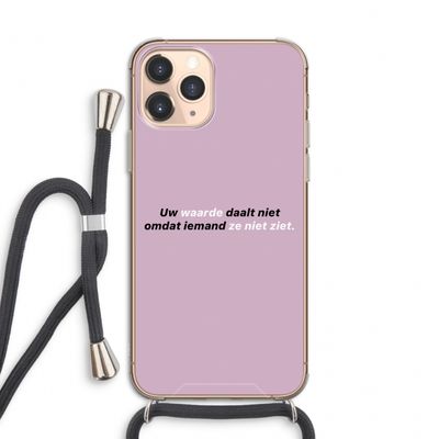 uw waarde daalt niet: iPhone 11 Pro Transparant Hoesje met koord