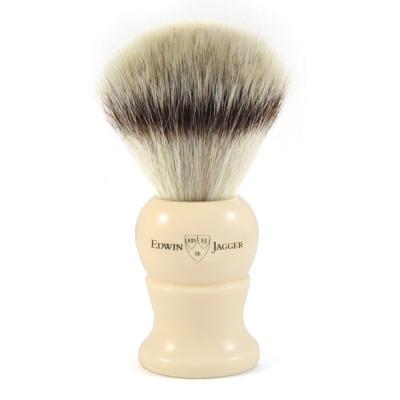 Edwin Jagger Shaving Brushes Synthetic English Shaving Brush Imitation Ivory Ref.1EJ287SDS Synst 1Stuks