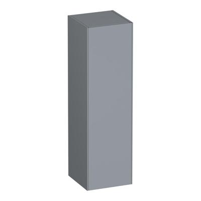 Brauer Inspire - Hoge Kast - 120 cm - 1 Deur - Greeploos - Linksdraaiend - Mat Grijs