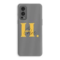 Amber Script: OnePlus Nord 2 5G Transparant Hoesje