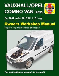 Haynes Werkplaatshandboek Vauxhall/Opel Combo Van diesel (Okt 2001 to Jan 2012) 6362
