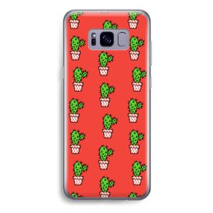 Mini cactus: Samsung Galaxy S8 Plus Transparant Hoesje