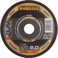 Rhodius FT26 208725 Doorslijpschijfset 25 stuk(s) RVS, Staal