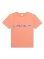 Givenchy Kids t-shirt en coton biologique à logo imprimé - Orange