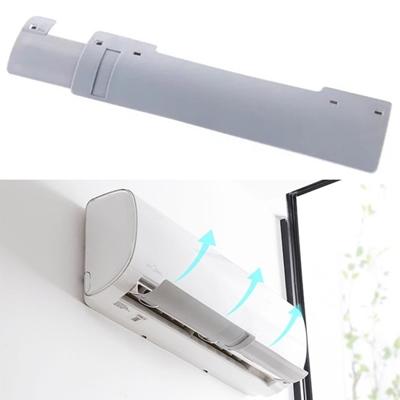 ZHENZHIMIND gepatenteerd regelbare Deflector lijkwade universele anti-rechte waait airconditioning windscherm (grijs)