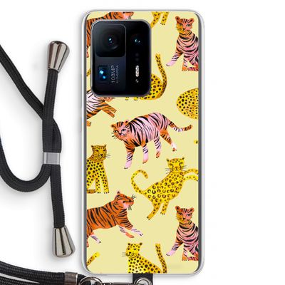 Cute Tigers and Leopards: Xiaomi Mi Mix 4 Transparant Hoesje met koord
