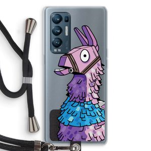Lama: Oppo Find X3 Neo Transparant Hoesje met koord