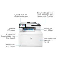 HP Color LaserJet Enterprise MFP M480f, Kleur, Printer voor Bedrijf, Printen, kopiëren, scannen, faxen, Compact formaat; Optimale beveiliging; Dubbelzijdig printen; Automatische documentinvoer voor 50 vellen; Energiezuinig - thumbnail