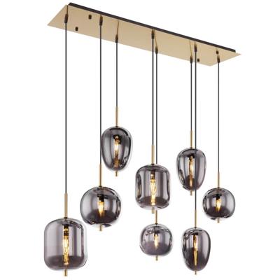 Globo Gouden hanglampBlacky I 8-lichts - 15345-8MM