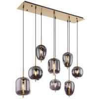 Globo Gouden hanglampBlacky I 8-lichts - 15345-8MM