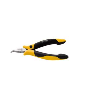 Wiha 26802 Platte rondbektang ESD 45° gebogen Gereedschapsstaal 120 mm