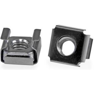 StarTech.com 50 Stuks M6 Plaatmoeren voor Serverrack