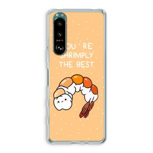 You're Shrimply The Best: Sony Xperia 5 III Transparant Hoesje