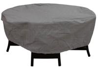 Zitgroephoes rond Cantonic dia. 160x90 cm grijs - Eurotrail