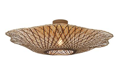 GOOD&MOJO Plafondlamp 'Madura' Bamboe, 87cm, kleur Naturel/Bruin