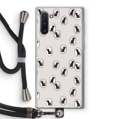 Miauw: Samsung Galaxy Note 10 Transparant Hoesje met koord