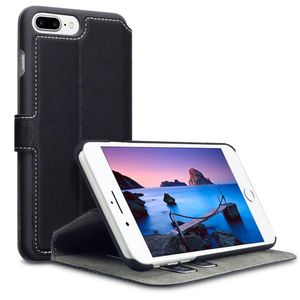 Qubits slim wallet zwart hoes iPhone 7 Plus / 8 Plus