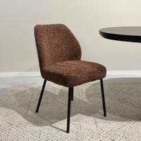 Livingfurn Eetkamerstoel 'Tess' kleur Bordeaux
