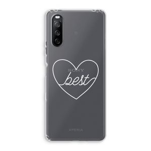 Best heart pastel: Sony Xperia 10 III Transparant Hoesje