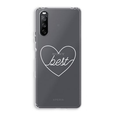 Best heart pastel: Sony Xperia 10 III Transparant Hoesje