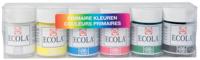 Ecola Plakkaatverf Set Primaire Kleuren - 6 x 16 ml