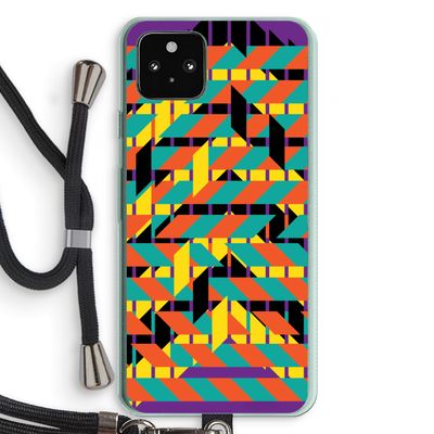 Skew Bee 2: Pixel 5a 5G Transparant Hoesje met koord
