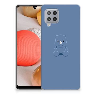 Samsung Galaxy A42 Telefoonhoesje met Naam Baby Rhino Samsung Galaxy A42 Telefoonhoesje met Naam Baby Rhino