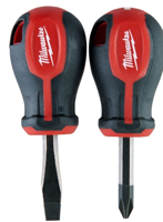 Milwaukee Accessoires tri-lobe schroevendraaier stubby set - 2pc - 4932471810