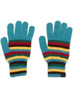 Paul Smith gants à rayures signature - Bleu