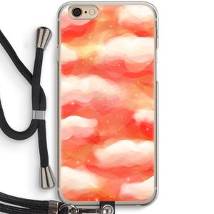 Lichte Wolken: iPhone 6 / 6S Transparant Hoesje met koord