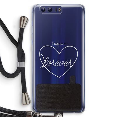 Forever heart pastel: Honor 9 Transparant Hoesje met koord