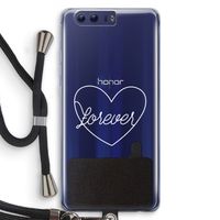 Forever heart pastel: Honor 9 Transparant Hoesje met koord
