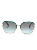 Chloé Eyewear lunettes de soleil oversize à effet dégradé - Vert