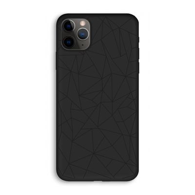 Geometrische lijnen zwart: iPhone 11 Pro Biologisch afbreekbaar hoesje