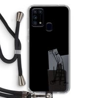Musketon Painter: Samsung Galaxy M31 Transparant Hoesje met koord