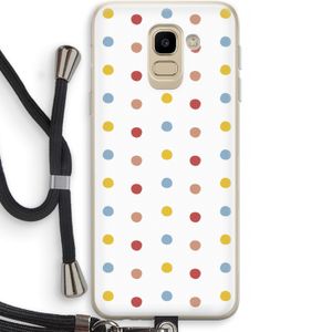 Bollen: Samsung Galaxy J6 (2018) Transparant Hoesje met koord