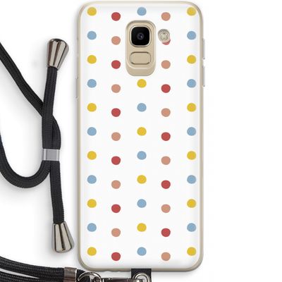 Bollen: Samsung Galaxy J6 (2018) Transparant Hoesje met koord