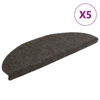 Trapmatten zelfklevend 5 st 65x21x4 cm naaldvilt antracietkleur