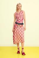 Geruit jurkje met bandjes - RED - XL