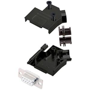 encitech D45ZK09-BK-DBS-W-K 6355-8103-11 D-sub female connectorset 45 ° Aantal polen: 9 Soldeerkelk 1 stuk(s)