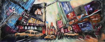 3d metaalschilderij | 3D-metaal | 60x150 cm | 319