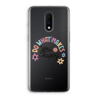 Happy days: OnePlus 7 Transparant Hoesje