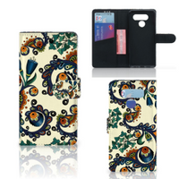 Wallet Case LG Q60 Barok Flower - thumbnail