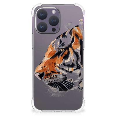 Back Cover iPhone 15 Pro Max Watercolor Tiger Back Cover iPhone 15 Pro Max Watercolor Tiger
