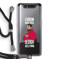 Sleigh Bells Ring: Samsung Galaxy A80 Transparant Hoesje met koord