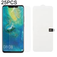 25 stuks zachte hydrogel film volledige dekking front beschermer met alcohol katoen + kraskaart voor Huawei mate 20 Pro