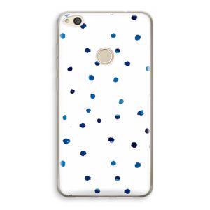 Blauwe stippen: Huawei Ascend P8 Lite (2017) Transparant Hoesje
