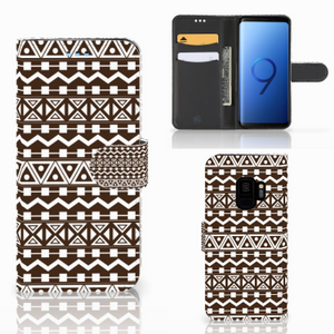 Samsung Galaxy S9 Telefoon Hoesje Aztec Brown